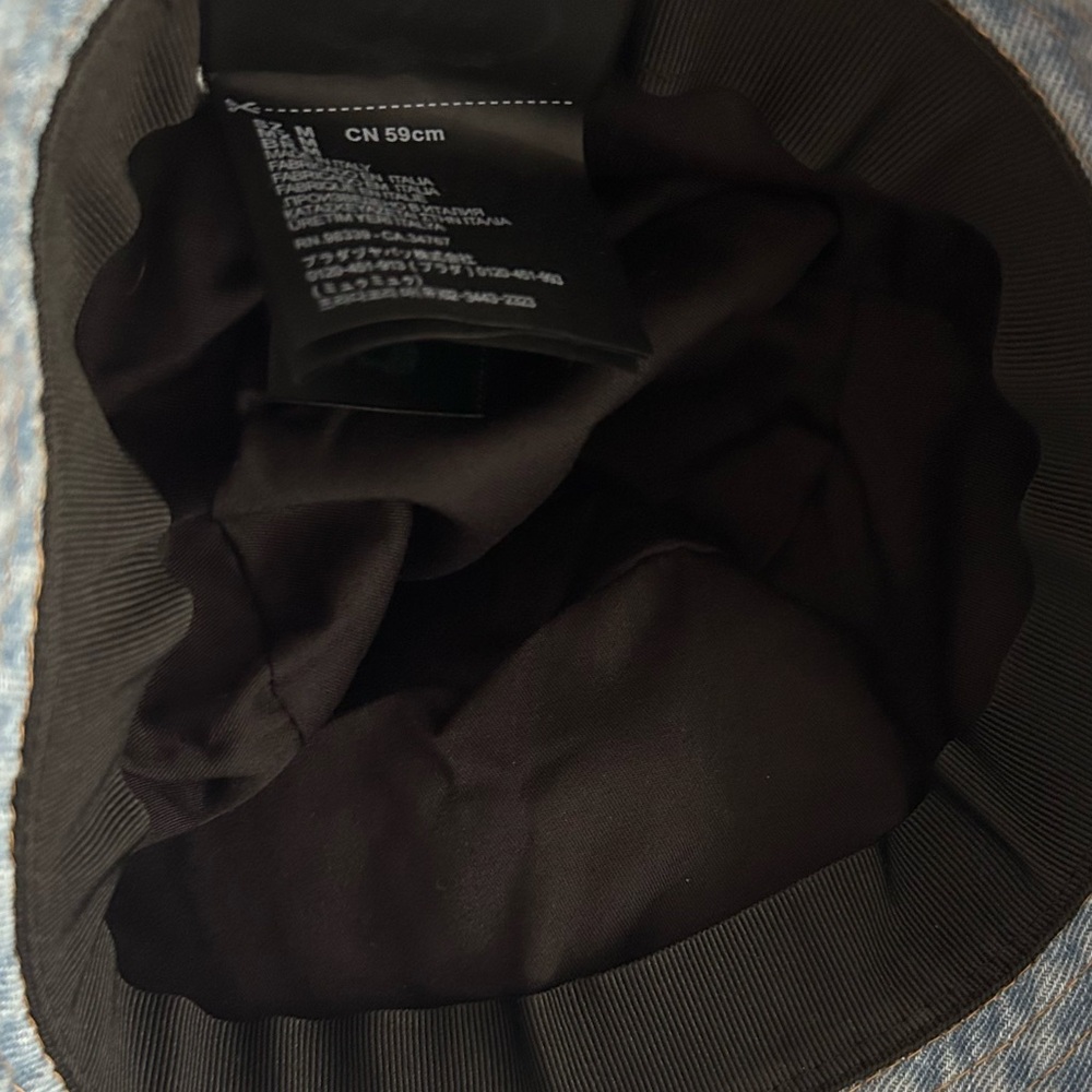 Prada Light Blue Denim Bucket Hat - Picture 5 of 8